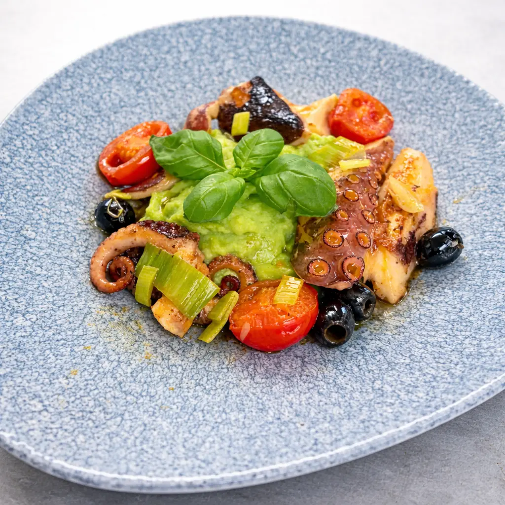 Tintenfischsalat als mediterrane Vorspeise im Ristorante Barolo